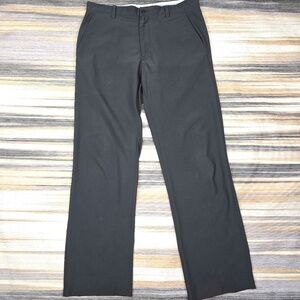 Footjoy FJ Mens Golf Pants Athletic Polyester Stretch Black Fits Size 33X32